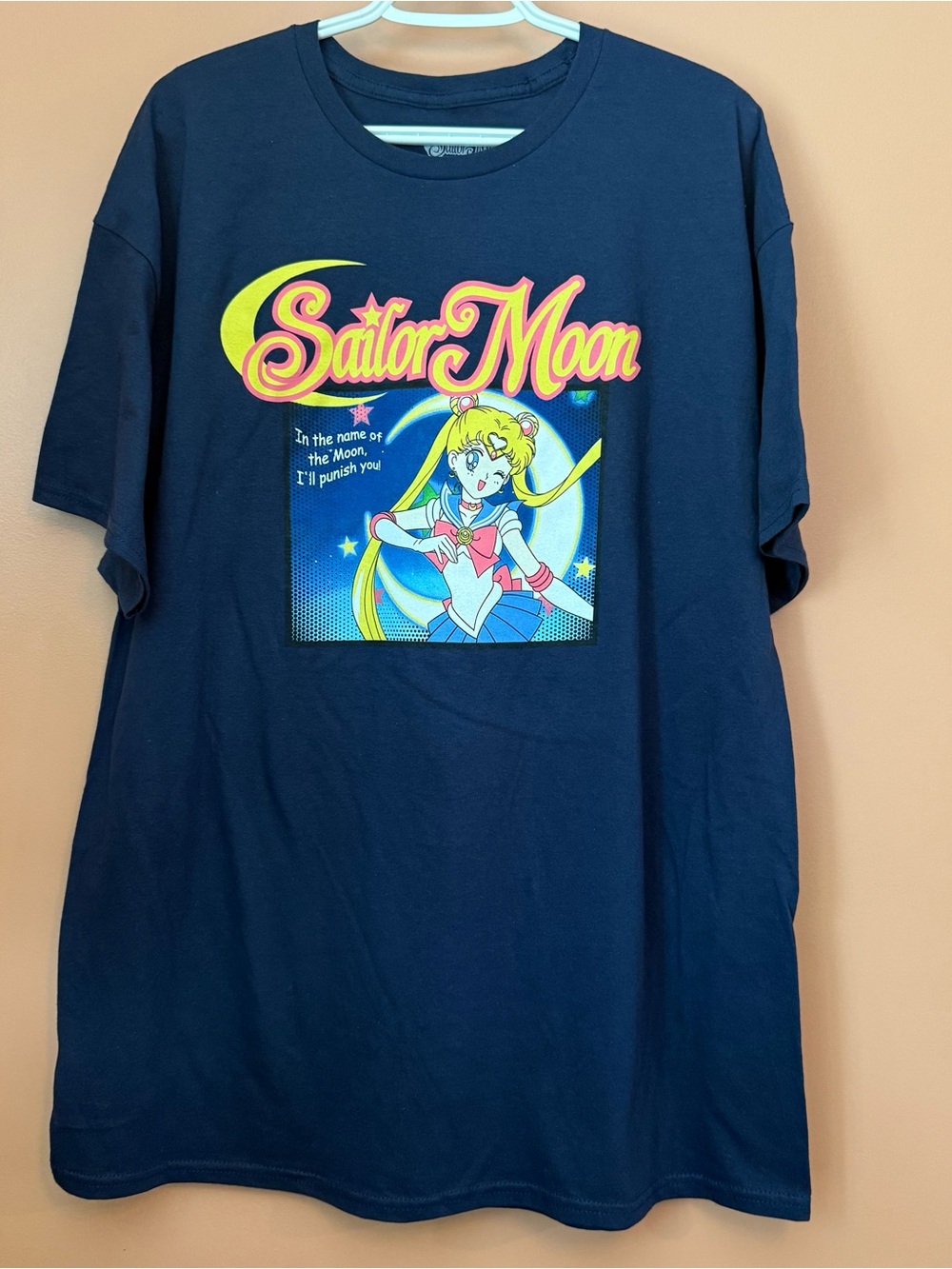 Hybrid Apparel Sailor Moon Men’s XL Navy Anime Graphic Tee NWT